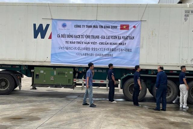 Gia Lai xuất khẩu 11 tấn cá điêu hồng sang Nhật Bản